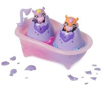 HATCHIMALS Alive, Make a Splash Playset with 15 Accessories, Bathtub, 2 Colour-Change Mini Figures in Self-Hatching Eggs, Kids’ Toys for Girls and Boys
