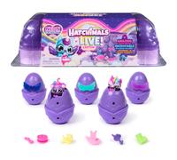 Hatchimals Alive Neon Rainbow Egg Carton Toy with 5 Mini Figures in Color Reveal Eggs & 11 Accessories Kids Toys for Girls & Boys Ages 3 and up