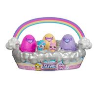 Hatchimals Alive, Spring Basket with 6 Mini Figures, 3 Self-Hatching Eggs, Fun Gift and Easter Toy, Kids Toys for Girls and Boys Ages 3 and up