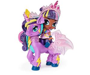 Hatchimals Pixies Riders, Moonlight Mia Pixie and Unicornix Glider Hatchimal Set with Mystery Feature