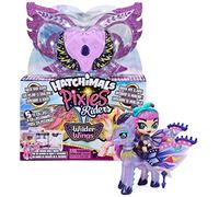 HATCHIMALS Pixies Riders, Wilder Wings Pixie and Glider with 16 Wing Accessories