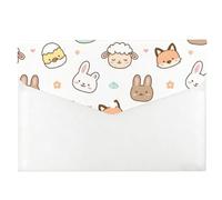 Hatching Baby Chick Plastic Folders A4, Clear Plastic Folders, Expanding Folder, Office Desk Accessories Clear Wallets A4, Files with Snap Button, Small Pouch for School Office Home Travel