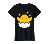 Hatching Chick Baby Chicken Costume Value Graphic T-Shirt, Women, Black, L