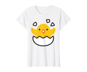 Hatching Chick Baby Chicken Costume Value Graphic T-Shirt, Women, White, XL