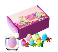 Hatching Dinosaur Eggs Set - Expanding Toy Capsules for Kids Fun | Colorful Shell Pods with Grow Effect Action, Surprise Creature Reveal Activity for Water Playtime Party Favors
