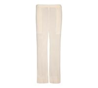 Hatching Pleats Trousers - female - Issey Miyake - Straight Trousers - White - M - Trousers M