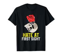 Hate At First Sight Antisocial Unsociable Statement T-Shirt