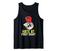 Hate At First Sight Antisocial Unsociable Statement Tank Top