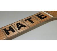 Hate Black Fret Markers Inlay Stickers pegatinas Guitar & Bass Diapason