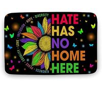 Hate Has No Home Here Kindness Peace Equality Love Inclusion Mat Entry Barrier Welcome Mat Perfect Floor Mats For Patios Garden Front Back Door 40 X 60Cm
