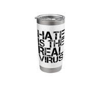 Hate is The Real Virus - AAPI Anti Asian Racism - AAPI Hate Stainless Steel Insulated Tumbler