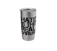 Hate is The Real Virus - AAPI Anti Asian Racism - AAPI Hate Stainless Steel Insulated Tumbler