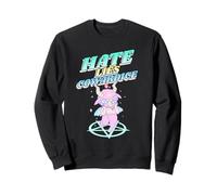 Hate Lies Cowardice (Funny Cute Devil Graphic) Sweatshirt