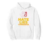 Hate Lies Cowardice (Funny Little Angel Graphic) Pullover Hoodie