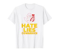 Hate Lies Cowardice (Funny Little Angel Graphic) T-Shirt