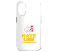 Hate Lies Cowardice (Funny Weird Statement) Case for iPhone 17