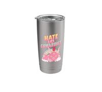 Hate Lies Cowardice (Funny Weird Statement) Stainless Steel Insulated Tumbler