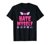 Hate Myself Pastel Goth Pink Aesthetic Yami Kawaii T-Shirt