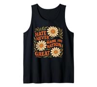 Hate Never Made Any Nation Great Boho Floral Tank Top