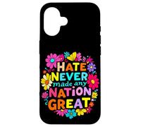 HATE NEVER Made Any NATION GREAT Vibrant Retro Case for iPhone 16