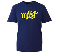 Hate The World Moist T-Shirt, Funny Sarcastic Woke Up and Chose Violence Word Aversion Joke Shirt, Gift Unisex Tee Top (Navy, M Years)