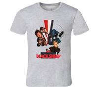 HATEBUTN Black Sheep Chris Farley Funny Retro Movie T Shirt Grey XL