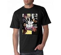 HATEBUTN Rap Gods Hip Hop Royalty Dr Dre 2 Pac Biggie Mens Tshirt Male Teeshirt Men Cotton t Shirt Black L