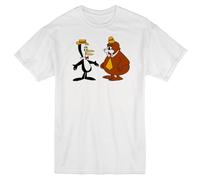 HATEBUTN Tennessee Tuxedo and HIS Tales CHUMLEY Retro Cartoon TV White T-Shirt White XL