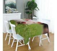 HATEGE Pig Table Cloth Wipe Clean Farm Animals Wipeable Tablecloths Rectangular Spring Tablecloth 100 x 140 cm Polyester 3D Table Cover for Party Dining Decorations A-4697