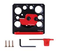 Hatem 1Set Adjustable Dowel Maker Jig 8Mm-20Mm with Carbide Blades Woodworking Electric Drill Milling Dowel Auxiliary Tool Woodworking Fixture Black&Red