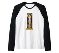 Haters Eve with Snake and The Forbidden Fruit Classic Art Raglan Baseball Tee