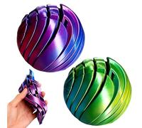HATFRYF 3D Printing Slime Ball Fidget Toy, 2pcs Twistable Desk Toy For Relaxation, 3D Printed Morphslime, Fun Desk Toys for Adults Kids Filler Gifts Birthday (Diameter: 2.16 In)