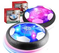 HATFRYF Air Power Hover Football Ball Set - Professional Floating Design, Soccer Companions, Compatible with Indoor Outdoor Games, Fun Interactive Sports Toy for Kids Ages 3-12 (Black/Blue, 2PCS)
