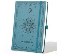 HATFRYF Blank Notebook, A5 Notebook Blank Journal - 320 Pages, 100gsm Thick Paper, Hardcover Leather, Art Sketchbook for Drawing, Plain Sketch Book for Women Men Work Writing, 8 x 6 Inch (Dark Blue)