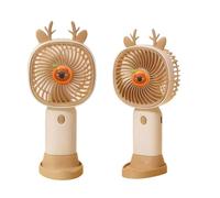 HATFRYF Capybara Mighty Handheld Fan, Powerful Portable USB Rechargeable Mini Fans, Poldable Desk Fans for Girls Women Kids Outdoor Travel Office Home Camping, Summer Gift-Drown