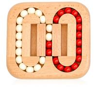 HATFRYF Magic Bean Rotating Cube, Wooden Rotating Bean Puzzle Creative Finger Jigsaw Puzzle Toy Handheld Spinner Fidget Toy Wooden Mind Challenge Puzzle for Adults White