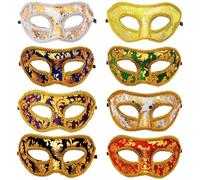 HATFRYF Masquerade Mask, Lace Half-Face Masks, Masquerade Masks for Couples, Couple Masquerade Masks, Sexy Venetian Carnival Masks, for Masquerade Venetian Carnival Party Dress Halloween Masks