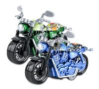 HATFRYF Motorcycle Toys, Alloy Motorcycle Model for Children, Highly Simulation Motorbike Model, Pull-Back Vehicle Toy, Kids Toy Gift for Boys and Girls - 2PCS