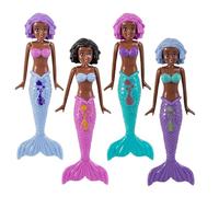 HATFRYF Pool Diving Toy Set, 4 Piece Princess Pool Toys, Water Bath Toy, Swimming Underwater Pool Training Toys, Diving Games Training Gifts for Boys Girls - 4PCS