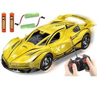 HATFRYF RC Drift Car, Cool Electric Remote Control Car, Kids Toy Vehicle, Model Toy for Boys - Driftable, Gifts for Kids Boy Yellow