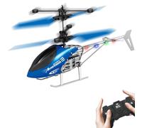 HATFRYF RC Helicopter Toy, Red Remote Control Helicopters, Aircraft Model Toys - Blue Masquerade Mask, Rhinestones Venetian Party Mask, Costume for S