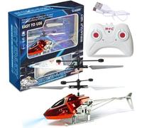 HATFRYF Remote Control Helicopter, RC Flying Toy, Altitude RC Helicopters, One Key Take Off/Landing, Easy to Fly Indoor/Outdoor RC Helicopter, Gifts Toys for Beginners 8+ Accessory (Red)