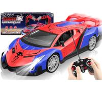 HATFRYF Remote Control Spider Car 1:18 with Flash Lights,2.4GHz Drift RC Cars, Cool RC Race Cars, Spider Toys Gifts Birthday Present for 3 4 5 6 7 8 910 Year Old Boys Kids Toys Age 3-12