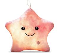 HATFRYF Star Teddy Sensory Light, LED Star Pillows, Sensory Toys for Autism, Light Up Stars Teddy, Sleep Aid For Kids, Autism Sensorys Equipment, Birthday & Xmas Gifts for 3-10 Year Old Girls & Boys