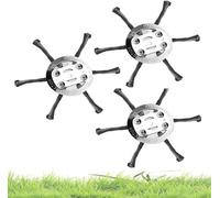 HATFRYF Steel Wire Grass Trimmer Head, String Trimmer Replacement Head, Compatible with Various Strimmers, Ideal for Gardens, Lawns, and Outdoor Areas 150 mm (3Pcs 6 Head)
