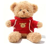 HATFRYF Teddy Bear Plush, Cuddly Soft Toys, Cute Stuffed Animal Plush Toy, Lovely Gift for Kids, Girls, boys, Girlfriend for Christmas, Valentine & Birthday Red Bear - 30cm