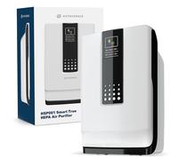 Hathaspace Smart True HEPA Air Purifier, 6-in-1 Large Room Air Cleaner & Deodorizer for Allergies, Pets, Asthma, Smokers, & Odors - Eliminates Pet Hair, Allergens, Dust, Pollen, Mold, Bacteria, & More