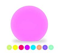 Hathdia 8-Inch LED Ball Light, Multi-Color Rechargeable Night Lights Waterproof Dimmable Mood Lamp with Remote for Home Garden Patio Party Bar Decors