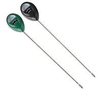 Hathdia Extended Long Probe Soil Moisture Meter, 2 Pack Plant Water Meter Soil Meter Moisture Sensor Hygrometer for Indoor Outdoor Plant Care,No Battery Needed(Green + Black)