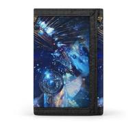 Hathor Intergalactic Being of Light Casual Trifold Wallet for Men Slim Card Cases with 8 Slot Minimalist Purse Coin Clip
